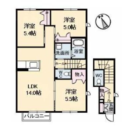 サンシャイン東川口　B棟の物件間取画像